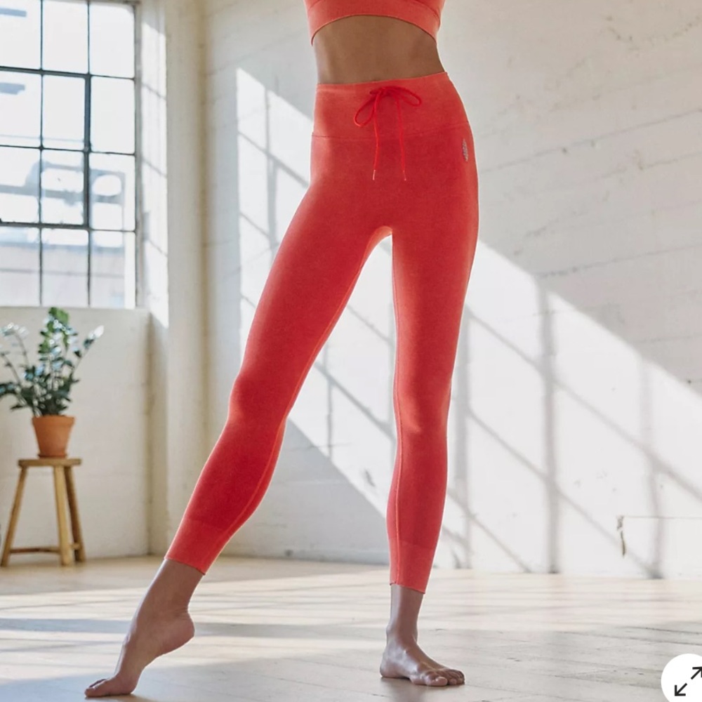 Free People Go To Leggings Washed Red Alert